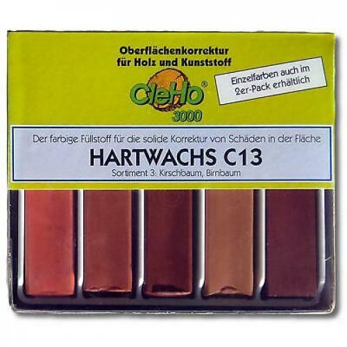 CleHo Hartwachs C13 Holzreparatur - Farben: rtliche Hlzer