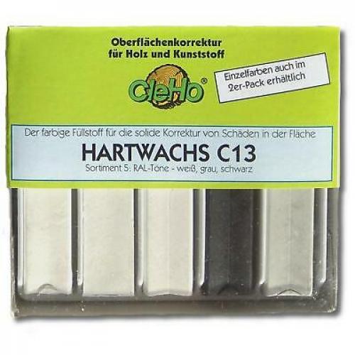 CleHo Hartwachs C13 Holzreparatur - Farben: Grautne, wei
