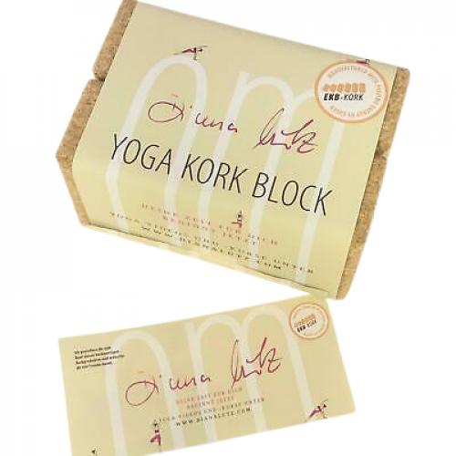 2er Set Kork Yoga Block Classic - 75mm (ca. 227 x 120 x 75mm)