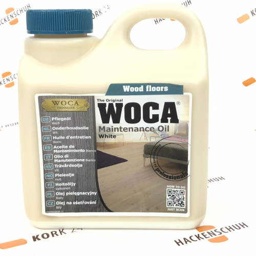 Woca Pflegeöl - Maintenance Oil - weiss - 1L