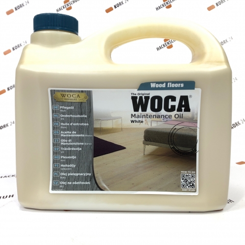 Woca Pflegeöl - Maintenance Oil - Weiss - 2,5L