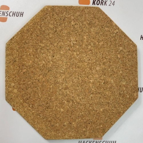 Kork-Untersetzer 8-eckig, Ø ca. 20,5cm - mit spitzen Kanten