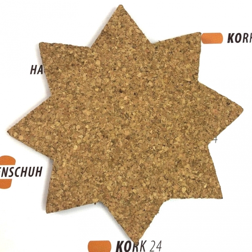 Kork-Untersetzer Stern - ca. 20 cm