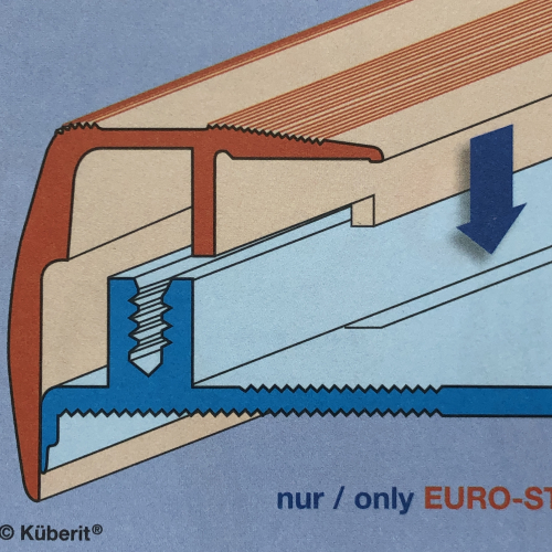 Treppenprofil Euro-Step Typ 320 - 2.700mm - Silber