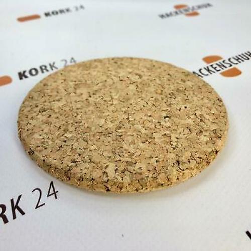 Glasuntersetzer Kork - Ø 10cm ca. 6mm stark aus Presskork