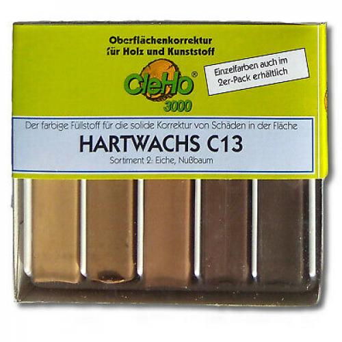 CleHo Hartwachs C13 Holzreparatur - Farben: Eiche/Nussbaum 