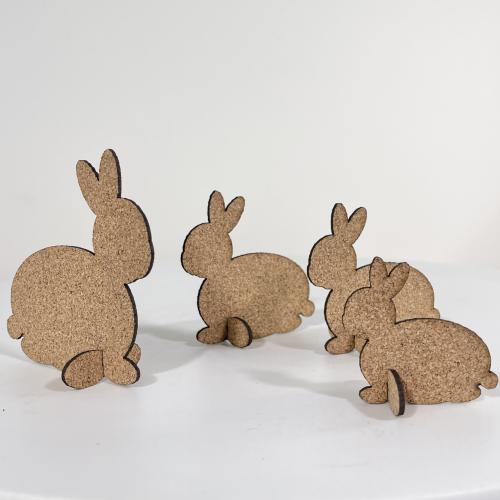 Osterdeko - Hasenfamilie - Set aus vier Hasen